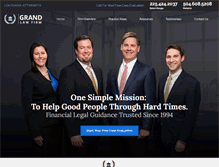 Tablet Screenshot of grandlawfirm.com